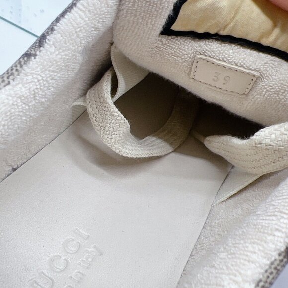 Gucci Screener GG Logo Women’s Sneakers Tan Pink Monogram Lace Up EU 39 US 9 - Picture 13 of 13